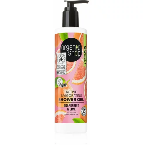 Organic Shop Grapefruit & Lime aktivni gel za tuširanje 280 ml