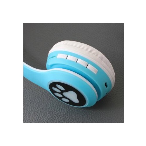  Cat Ear Bluetooth slušalice plave Cene