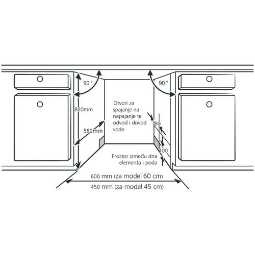 Končar perilica posuđa  PP45USM6, (3858884336824) Cijene