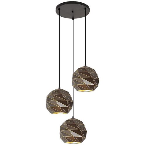  ITALUX PND-2424-3S-GR+GD - Viseći luster na sajli PALERMO 3xE27/40W/230V Cene