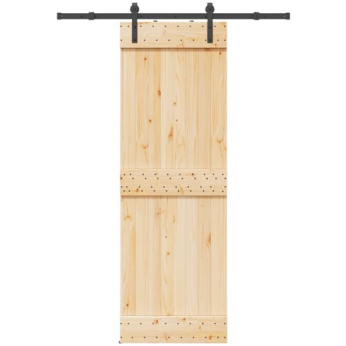 vidaXL Klizna vrata s priborom za montažu 70 x 210 cm masivna borovina Cijene