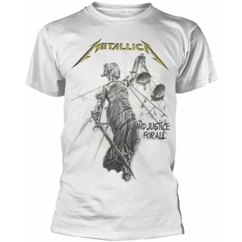 Metallica Majica And Justice For All White M