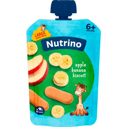 Nutrino voćni pire jabuka, banana i biskvit 180g Cene