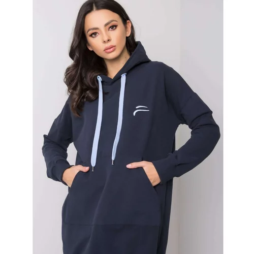 Fashionhunters Navy blue sweatshirt Rosalia FOR FITNESS