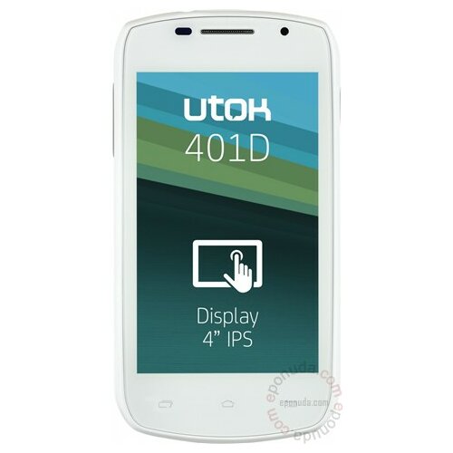 Utok 401D Dual SIM White mobilni telefon Slike