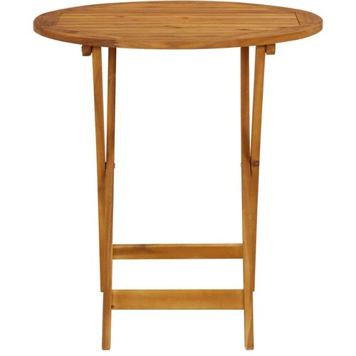 vidaXL 3-dijelni bistro set od tkanine i masivnog drva smeđesivi Cene