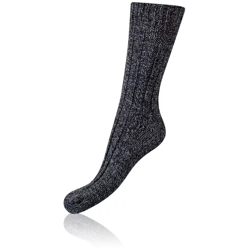 Bellinda NORWEGIAN STYLE SOCKS - Men's winter socks of Norwegian type - black