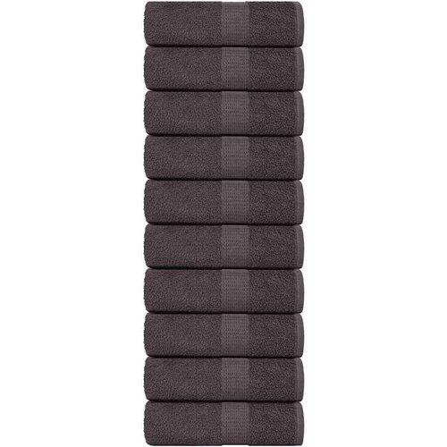 vidaXL Brisače za goste 10 kos FROGN antracit 30x50 cm 100% bombaž Cene