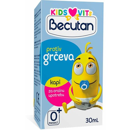 Becutan kids vits anticolic kapi za oralnu upotrebu protiv grčeva, 30 ml Cene