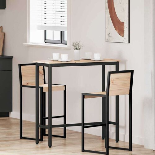  Stol Prirodna 100 x 40 x 101 cm Inženjerska drva i čelik Cijene