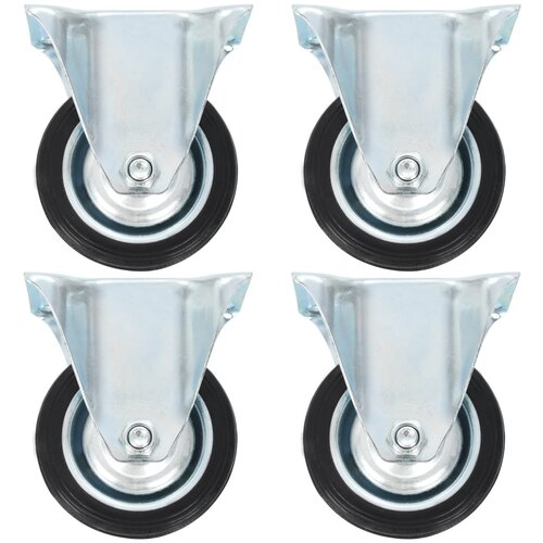 VidaXL fiksna kolesa 4 kosi 75 mm Slike