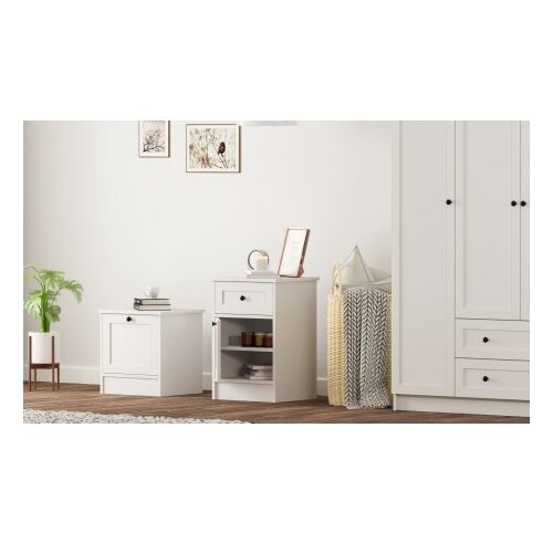 Hanah home noćni ormarić bele boje rb 168 03 Slike