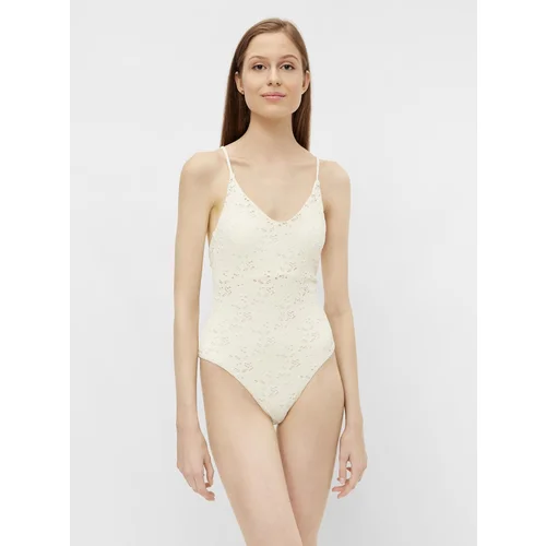 Pieces Cream Lace One Greta Swimwear - Women