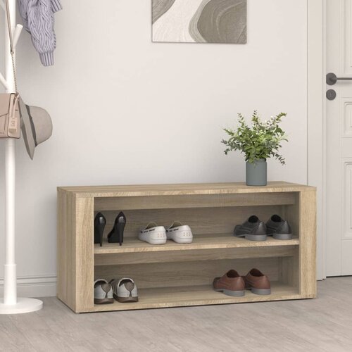 vidaXL Stalak za cipele boja hrasta 100 x 35 x 45 cm konstruirano drvo Cijene