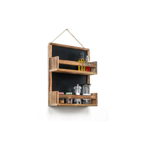 Hanah home kuhinjska polica Two Layer Spice Rack, 48x40x10cm, Braon Cene