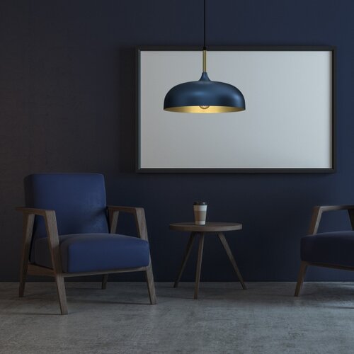  Brilagi - Visilica na sajli ABRAHAM 1xE27/60W/230V prečnik 35 cm plava Slike