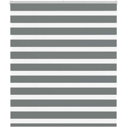 VidaXL Zebra senčilo temno sivo 135x150 cm tkanina &amp;scaron;irina 130,9 cm Slike