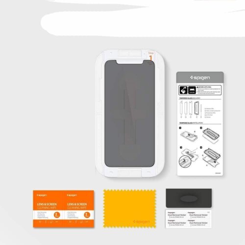 Spigen KALJENO STEKLO PRIVACY ZA IPHONE 11 OVITEK ANTI-RELATIVNO, (22004416) Cene