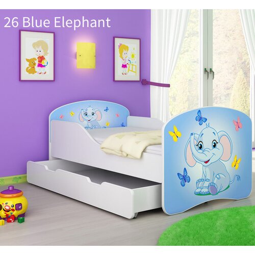  Otro&scaron;ka postelja ACMA z motivom + predal 180x80 cm 26 Blue Elephant Cene