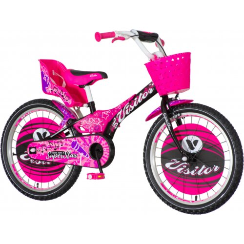 Venera Bike SUPER STAR 20” DEČIJI BICIKL CRNO ROZA Cene
