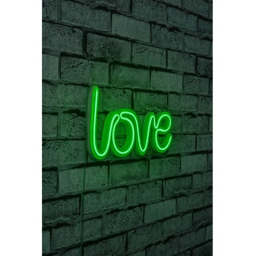 Wallity Love - Green Green Decorative Plastic Led Lighting Cene