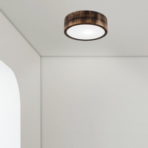  plafonsko svetlo oak smoky 1xE27/15W/230V &amp;oslash; 27,5 cm hrast/tamno braon Slike