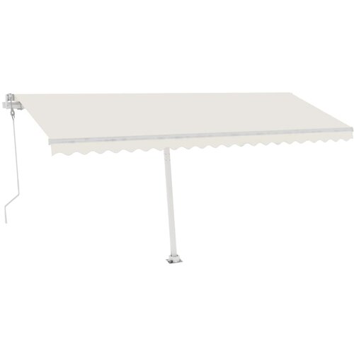 VidaXL Prostostoječa avtomatska tenda 500x350 cm krem, (20728568) Slike