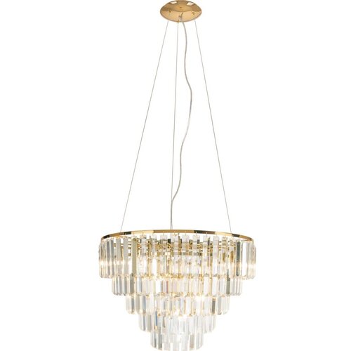  MAXLIGHT P0424 - Visilica na sajli MONACO, 15 &times; G9, maks. 40 W, 230 V, prečnik 60 cm, zlatna Cene