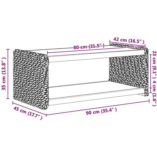  Bocni stol Prirodna 44.5 x 45 x 45 cm Čvrsto mahagonijsko drvo Slike
