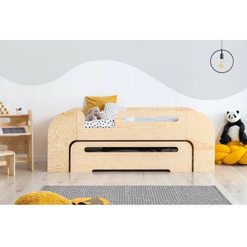 Adeko Otroška postelja z dodatnim ležiščem 70x160 cm v naravni barvi AIKO –