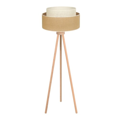  duolla - podna lampa yute boho 1xE27/15W/230V prečnika 45 cm braon/krem Slike