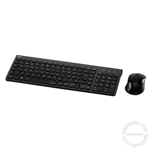 Hama USB YU Trento, Cordless Black 50445 tastatura Slike