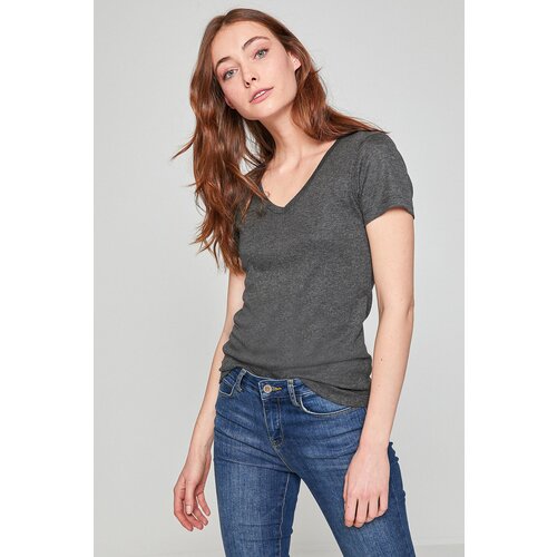 Koton T-Shirt - Gray - Regular fit Slike