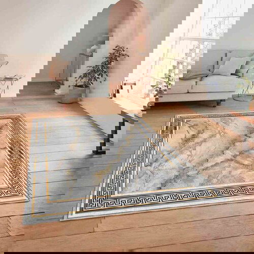 Conceptum Hypnose tepih HM-CRP25-27, pravougaoni, 180x280 cm, sivo-zlatne boje Cene