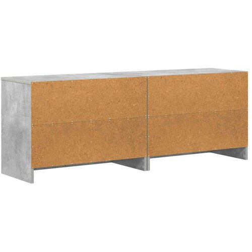 za krevet s policom 2 pcs Betonska siva 66 x 33 x 48 cm - Betonska siva Slike