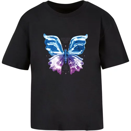 Miss Tee Women's T-Shirt Chromed Butterfly Tee - Black