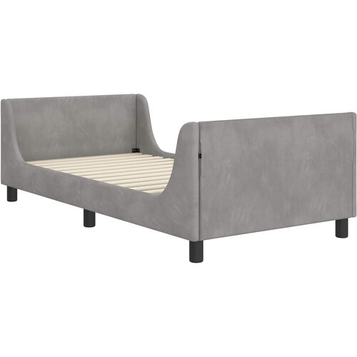  Krevet za djecu s uzglavljem Svijetlo siva 90 x 200 cm Bar&amp;scaron;un Slike