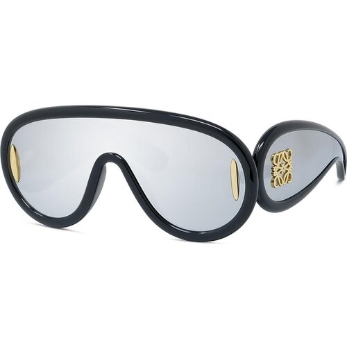 Loewe Paula&amp;#039;s Ibiza Black / Silver Mask Sunglasses L (99) Črna/Siva Slike