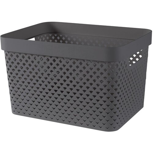 Curver Tamno siva plastična kutija za pohranu 35,5x26x22 cm Pure – Cijene