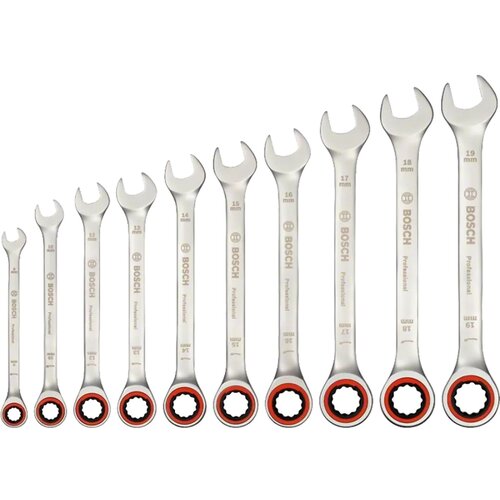Bosch_professional BOSCH PROFESSIONAL komplet ključev Professional, 8-19mm, 10 kosov 1600A02AU0 Slike