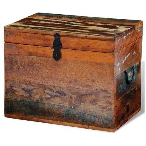  Škatla iz predelanega trdnega lesa
