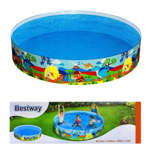 Bestway Proizvod sa nedostatkom - OUTLET - 55001 Bazen za decu Dinosaurus 244x46cm Slike