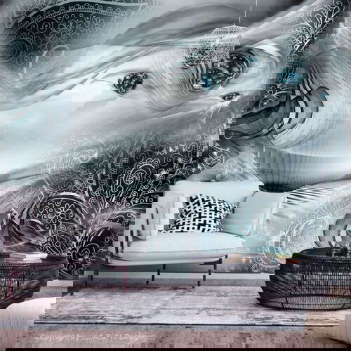  Samoljepljiva foto tapeta - Autumn Evenings (Turquoise) 147x105 Cijene