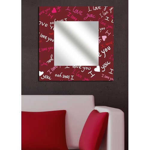 Wallity Zidno ogledalo MA-16, 50x50 cm, &amp;scaron;areno Slike