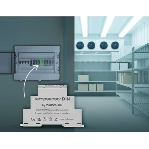 BLEBOX tempSensor DIN 230V - temperaturni senzor wi-fi Slike