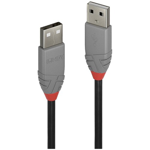 Lindy USB kabel USB 2.0 USB-A vtič\, USB-A vtič 0.50 m črna\, siva 36691, (20417157) Cene