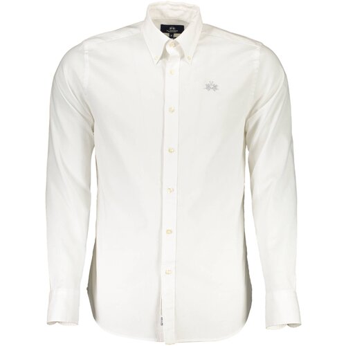 La Martina MEN&amp;amp;#39;S WHITE LONG SLEEVE SHIRT Slike