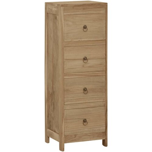 The Living Store Predalnik 30x30x90 cm trdna tikovina - Predalnik, (21836015) Slike