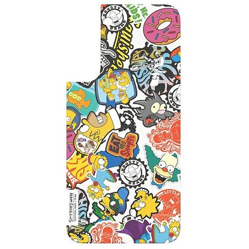 Samsung OVITEK Z OKVIRJEM ZA GALAXY S22+ SIMPSONS FACES WHITE CASE, (21971204) Slike