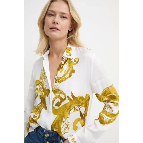 Versace Jeans Couture Košulja za žene, boja: bijela, regular, s klasičnim ovratnikom, 76HAL2P1 NS459